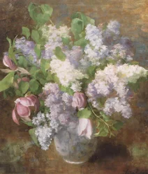 Spanischer Flieder und Magnolien